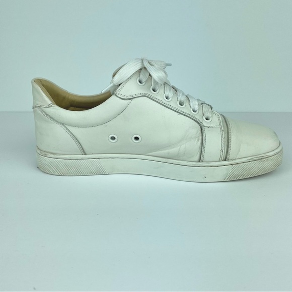 Christian Louboutin Vieira Flat Calf Bianco Women's 40 US 9.5-10 Leather White - Picture 10 of 16